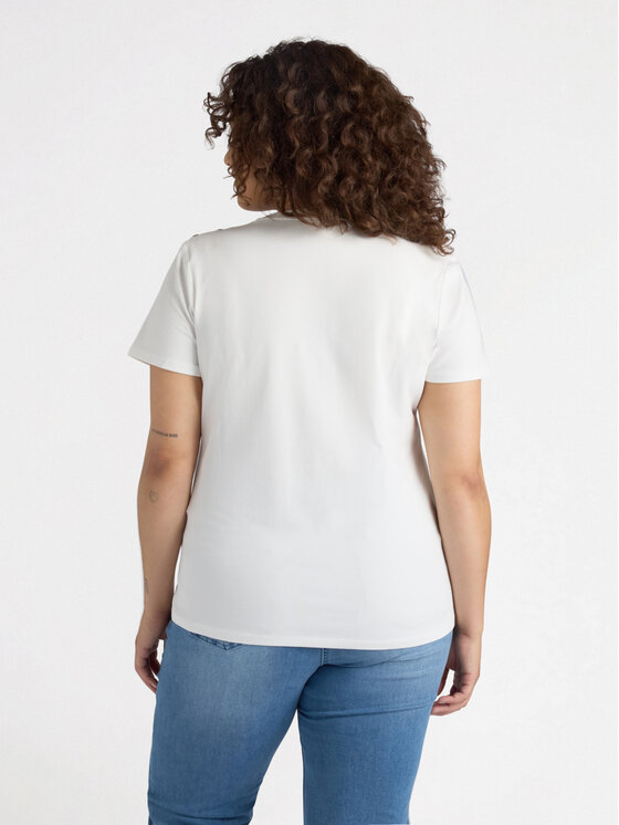 Fiorella Rubino Fiorella Rubino T-Shirt G186L008491N011 Biały Regular Fit
