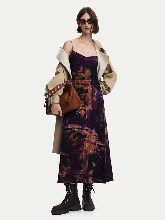 Desigual Desigual Každodenní šaty Rosy 24WWVK15 Barevná Slim Fit