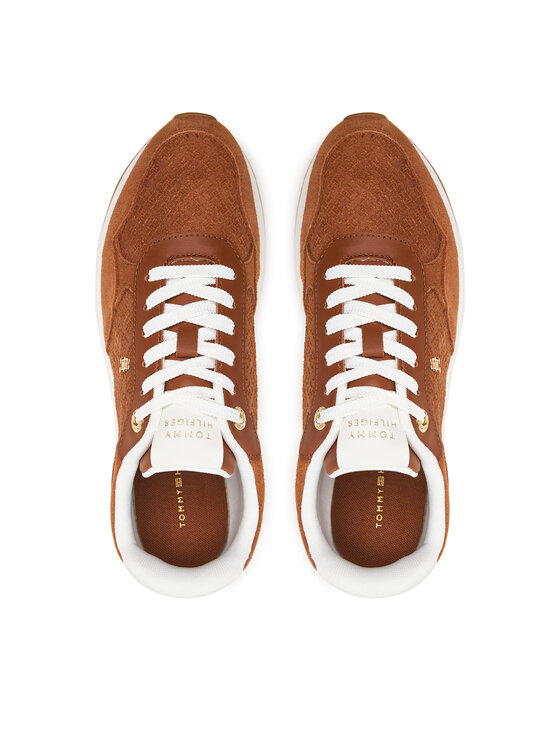 Tommy Hilfiger Tommy Hilfiger Sneakers Th Runner Suede Monogram FW0FW09620 Braun