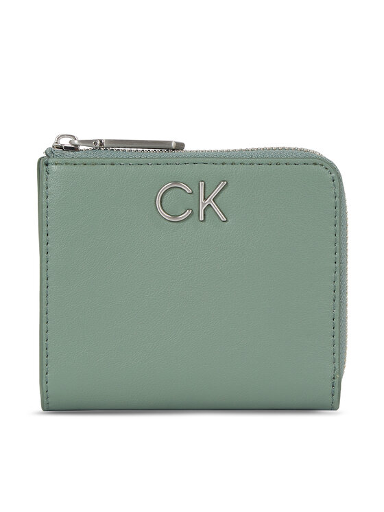 Portofel pentru femei Calvin Klein Re-Lock Za Wallet Sm K60K611097 Verde