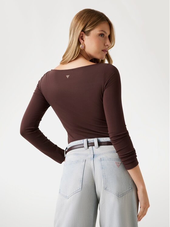 Guess Guess Maglione 179018 Marrone Classic Fit