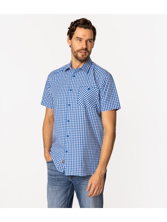 Lee Cooper Lee Cooper Koszula REVIO2 KL20 Niebieski Regular Fit