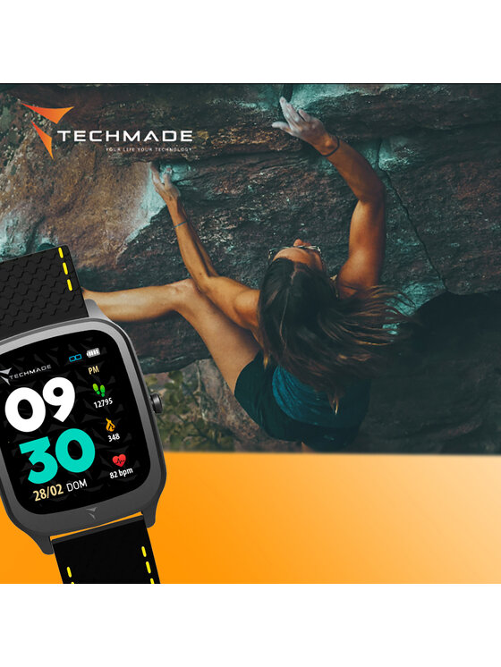Techmade Techmade Zegarek 8099990146340 Czarny