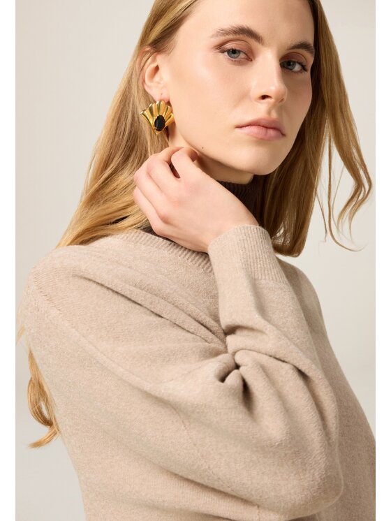 Oltre Oltre Maglione M186E002209N012 Crema Regular Fit