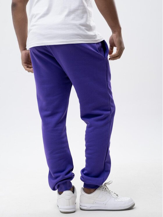 Jigga Wear Jigga Wear Spodnie dresowe Spodnie Dresowe Męskie Fioletowe Jigga Wear Simple Crown M Fioletowy Regular Fit
