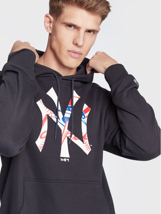 New Era New Era Sweatshirt New York Yankees Double Logo 60284748 Dunkelblau Regular Fit
