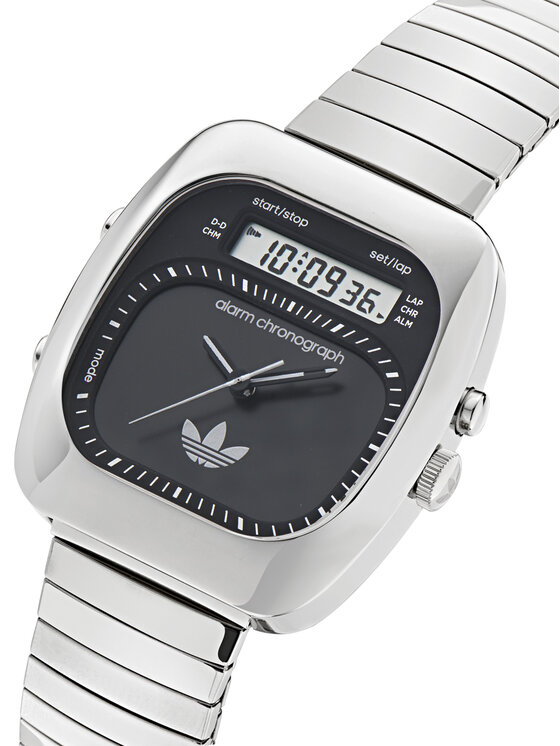 adidas adidas Käekell Retro Wave Three Chronograph AOSY25013 Hõbedane