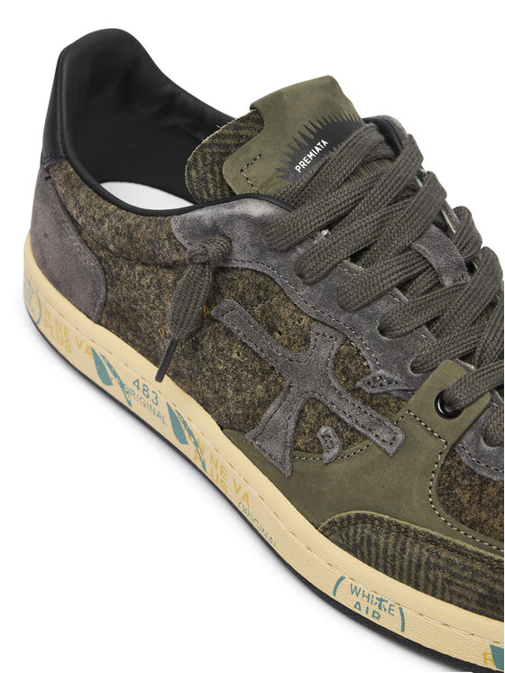 Premiata Premiata Sneakersy Bsktclay Bskt Clay Var 8442 Zielony ciemny