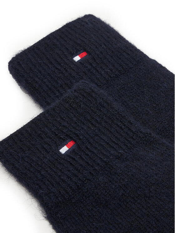 Tommy Hilfiger Tommy Hilfiger Damenhandschuhe Flag Fluffy AW0AW17797 Dunkelblau