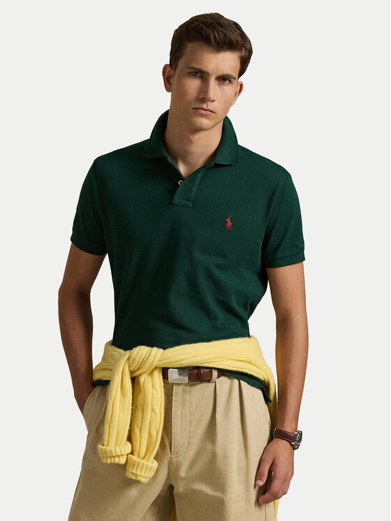 Polo Ralph Lauren Polo Ralph Lauren Поло Core Replen 710782592 Зелений Custom Slim Fit