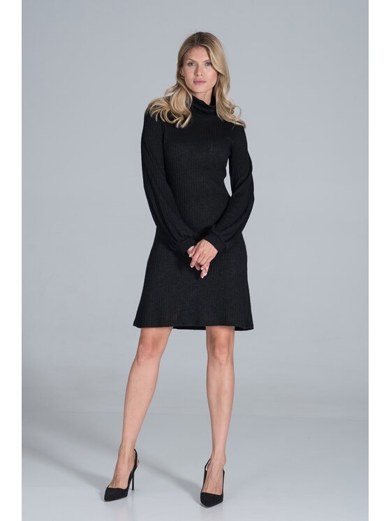 FIGL FIGLFIGL Vestito M831 Nero Regular Fit