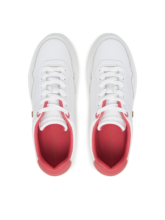 Tommy Hilfiger Tommy Hilfiger Sneakers Essential Elevated Court Sneaker FW0FW08680 Alb