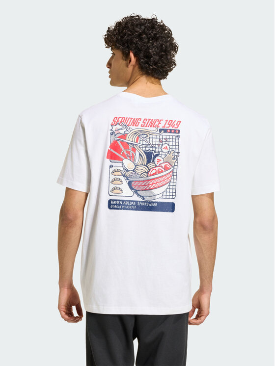 adidas adidas T-Shirt 165358 Biały Loose Fit