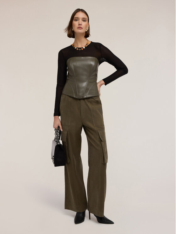 Motivi Motivi Top D013Q000519N035 Verde Regular Fit