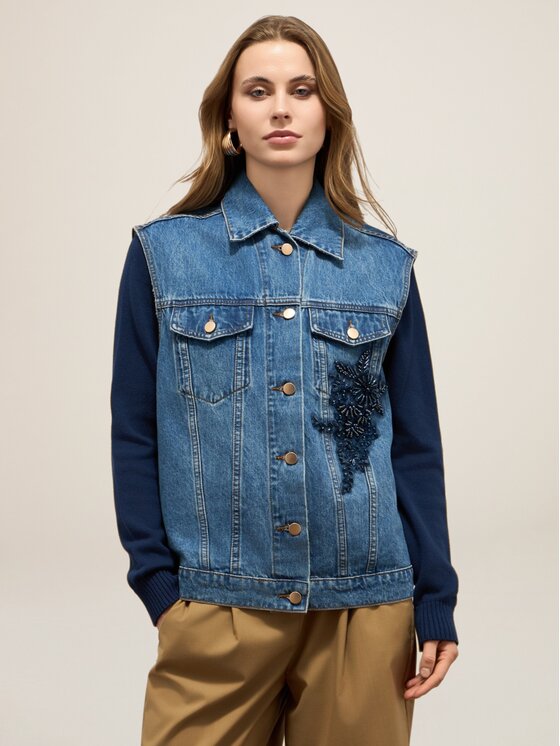 Oltre Oltre Giacca outdoor L400J000001N004 Blu Over Fit