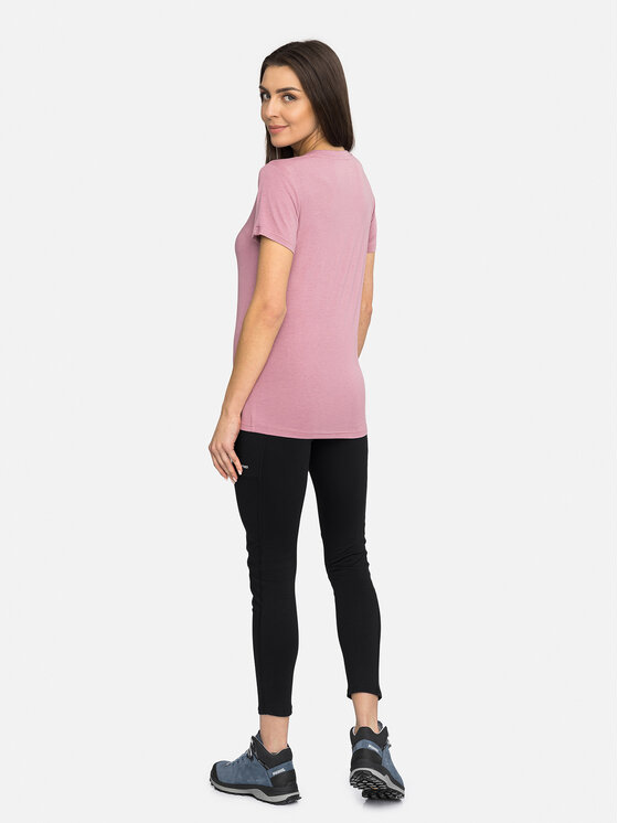 Viking Viking T-Shirt Lenta Bamboo Light Lady Różowy Regular Fit