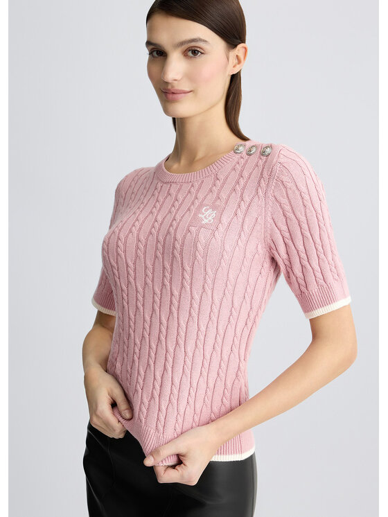 Liu Jo Liu Jo Maglione WA5117MS016C3722 Rosa Regular Fit