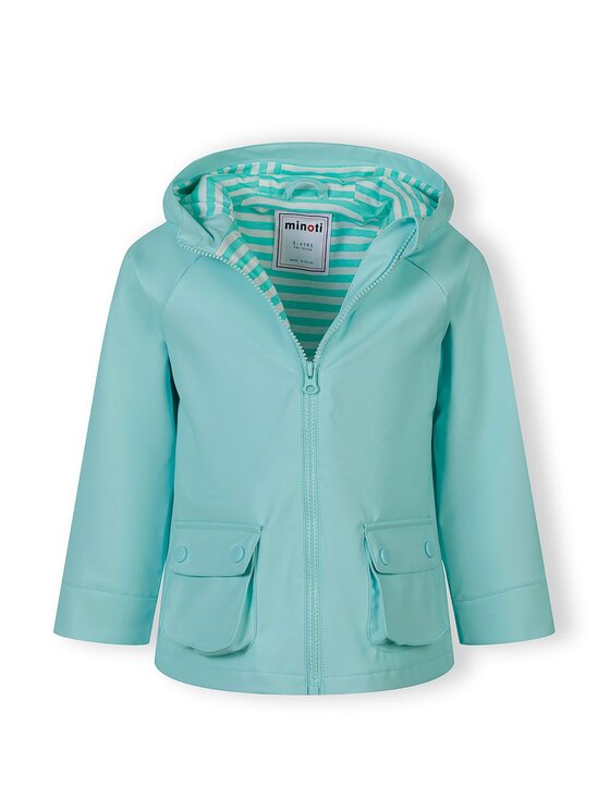 minoti minoti Kurtka przeciwdeszczowa 30COAT105 Zielony Regular Fit