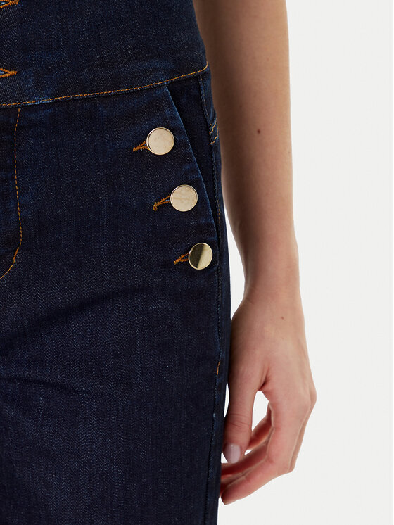 Rinascimento Rinascimento Jeans hlače CFC0126162003 Mornarsko modra Wide Leg