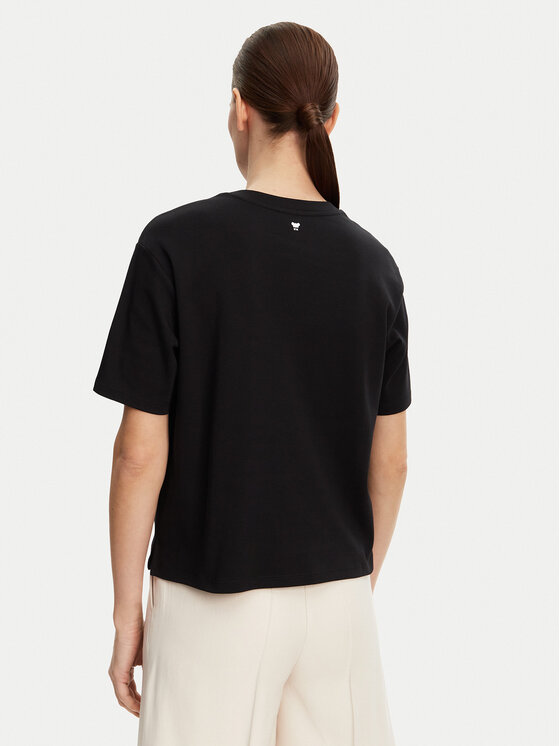 Weekend Max Mara Weekend Max Mara Tričko Lecco 2515941052 Čierna Boxy Fit