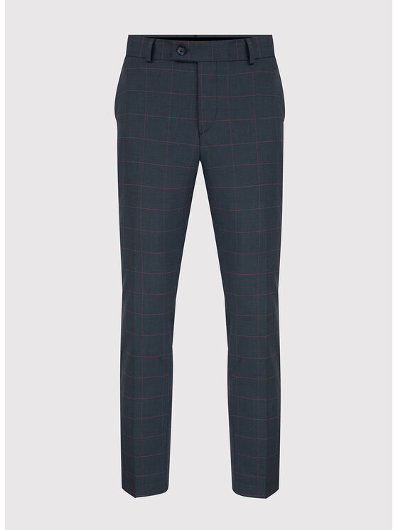 Pako Lorente Pako Lorente Spodnie garniturowe P23SF-6G-002 Granatowy Slim Fit