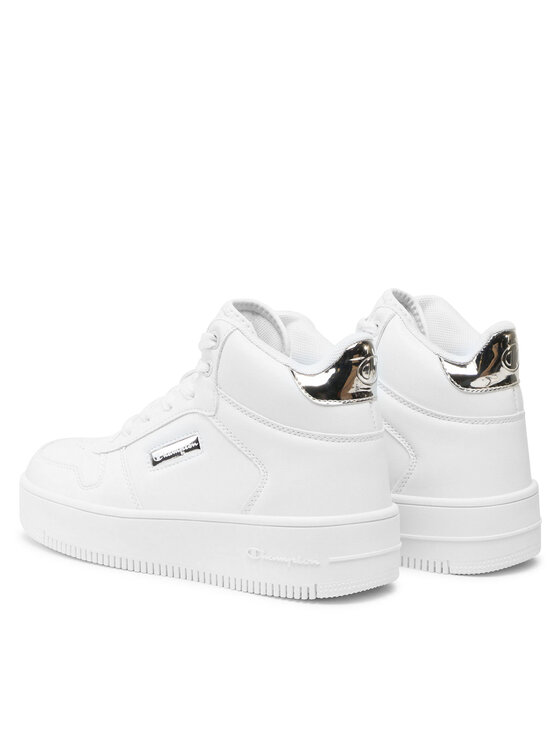 Champion Champion Sneakers Mid Cut Shoe Rebound Platform Mid Metal S11607-WW001 Bianco
