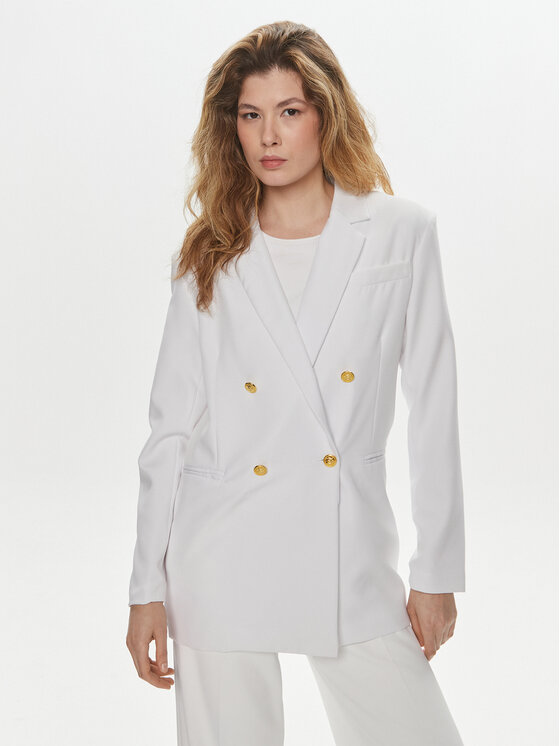 Brave Soul Brave Soul Suknjič LJK-PRIMA2PKF Bela Straight Fit