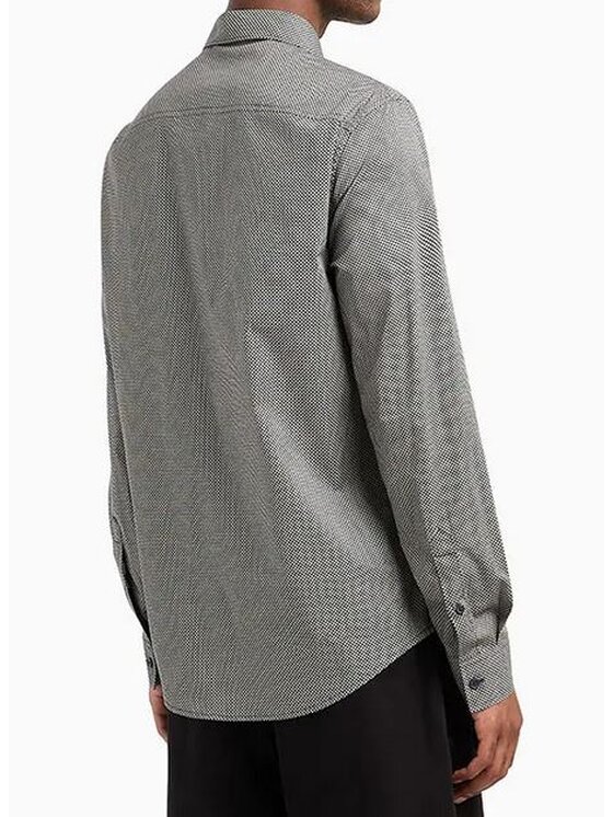 Armani Exchange Armani Exchange Koszula 6DZC25 ZNEAZ Szary Slim Fit