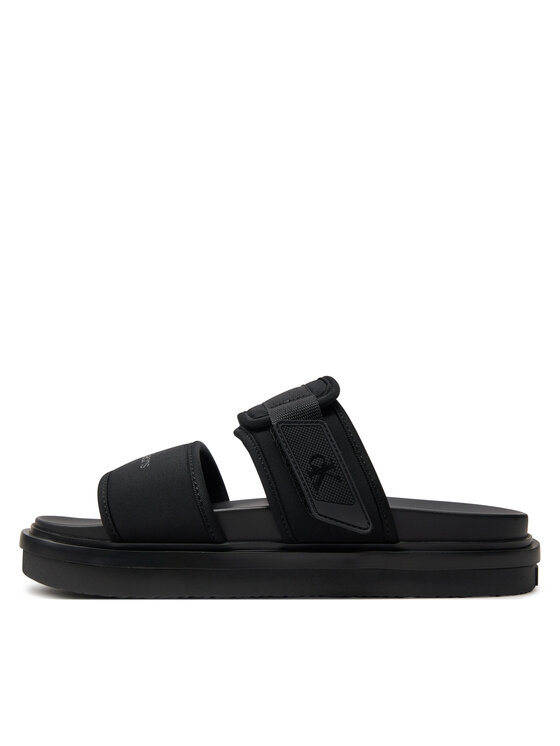 Calvin Klein Jeans Calvin Klein Jeans Šľapky Double Bar Sandal Wb In Br YM0YM00946 Čierna