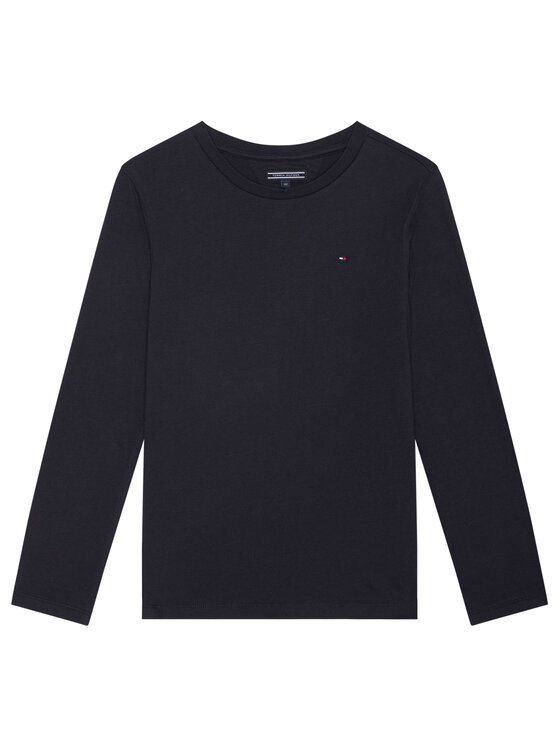 Tommy Hilfiger Blúzka KB0KB04141 D Tmavomodrá Long Sleeve