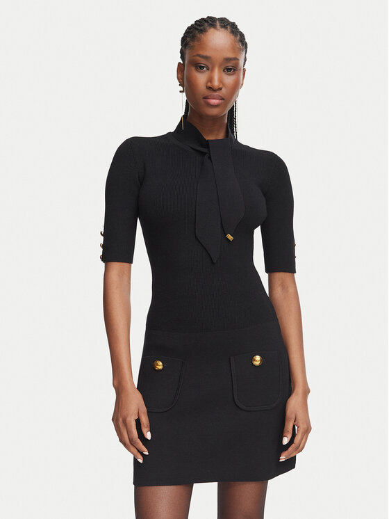 Elisabetta Franchi Elisabetta Franchi Kokteilikleit AM-04S-66E2-V450 Must Slim Fit
