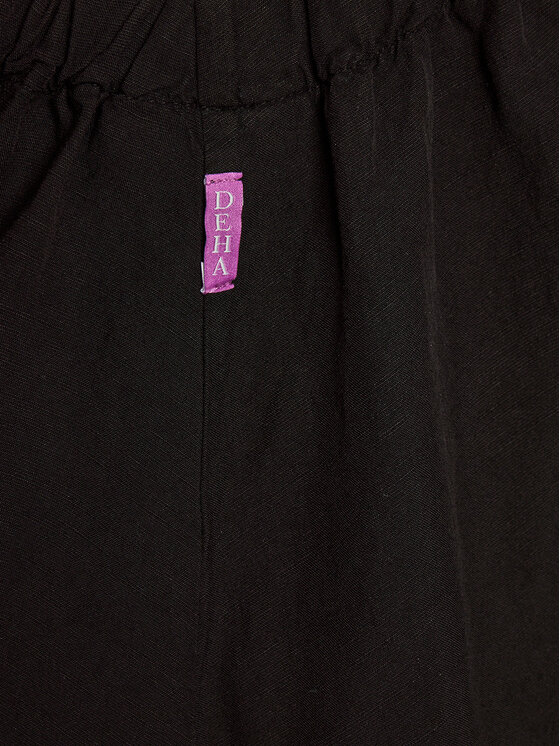 Deha Deha Лятна рокля D02227 Черен Regular Fit