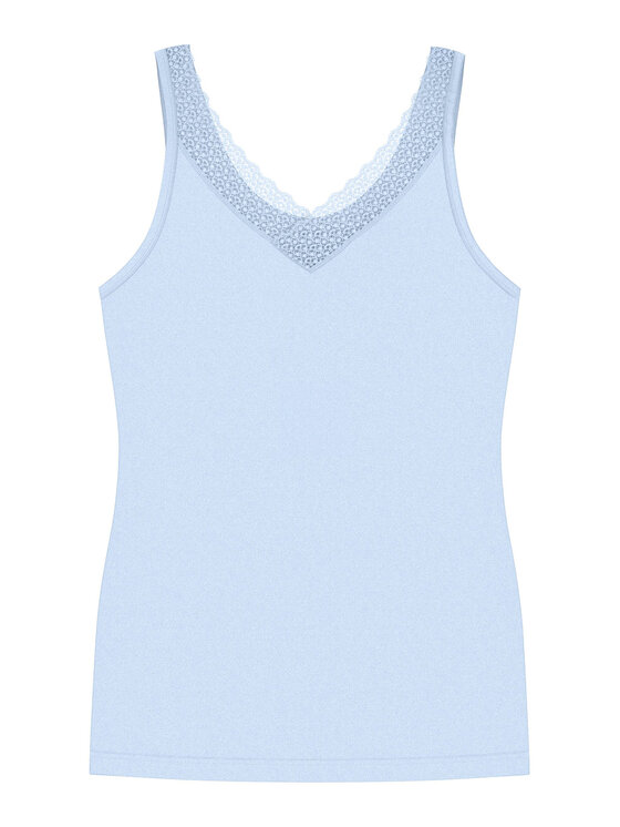 Triumph Triumph Top Feel Of Modal 10221637 Albastru celest Slim Fit