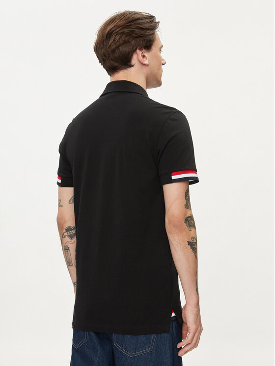 Geox Geox Polo M4510L T2649 F9000 Czarny Regular Fit