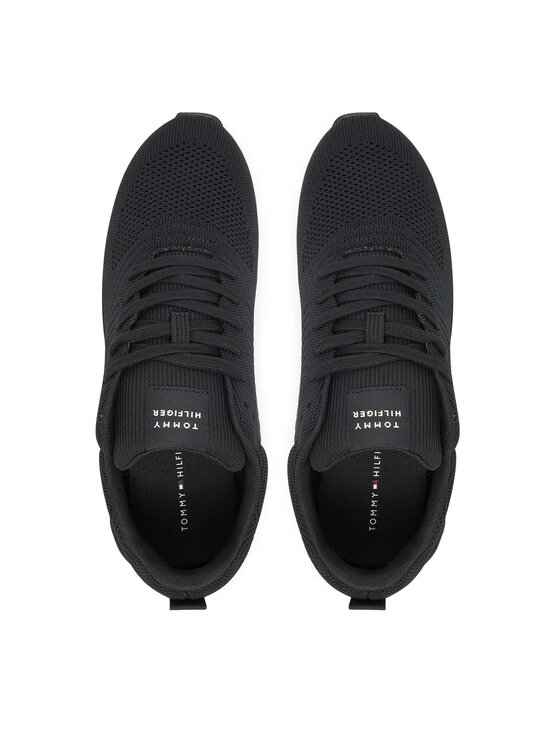 Tommy Hilfiger Tommy Hilfiger Sportcipők New Runner Eva Corpo Knit FM0FM05648 Fekete