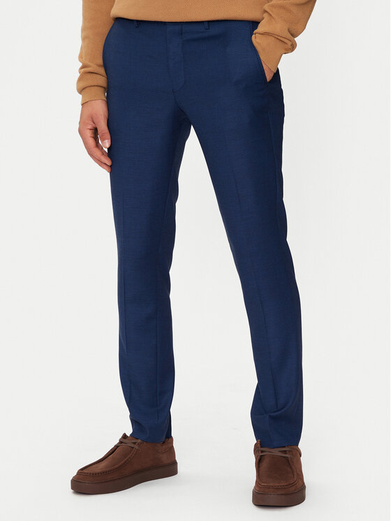 Jack&Jones Pantaloni chino Solaris 12141112 Blu scuro Super Slim Fit, taglia : 48