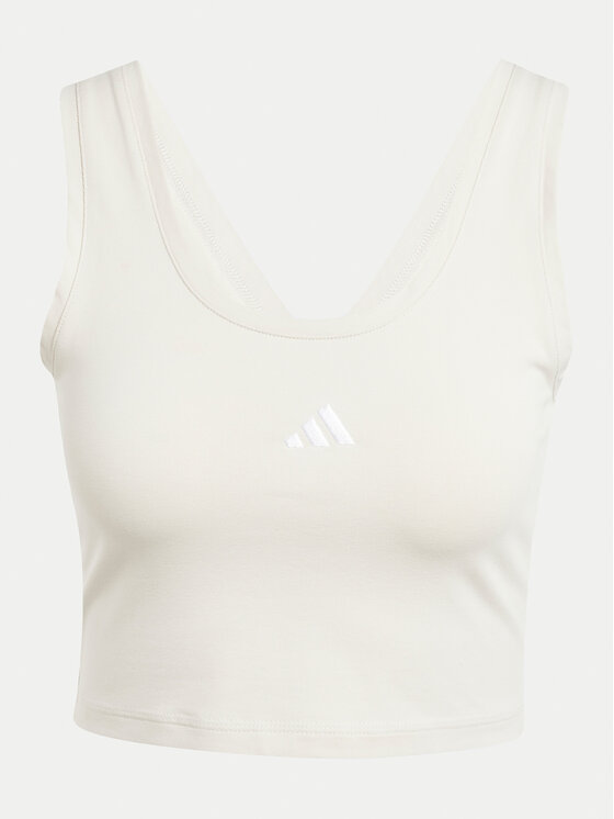 adidas adidas Top Essentials Small Logo JD0561 Bež Slim Fit