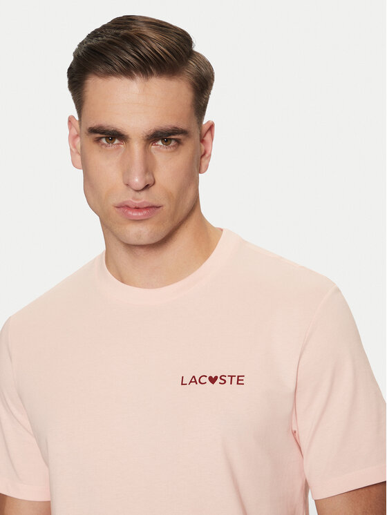 Lacoste Lacoste T-Shirt TH5231 Różowy Regular Fit
