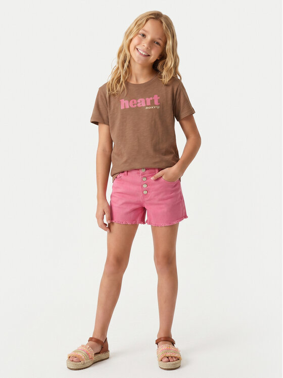 Roxy Roxy T-shirt Orchid Art ERGZT04142 Smeđa Regular Fit