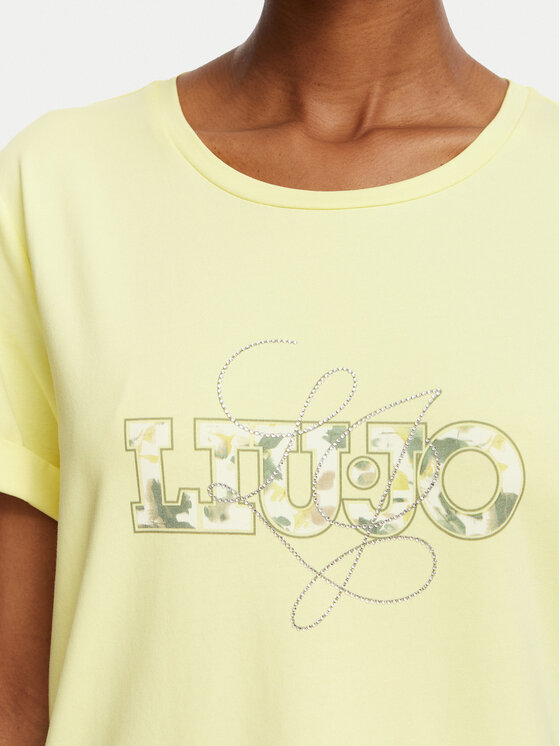Liu Jo Sport Liu Jo Sport T-Shirt TA6163 JS003 Hellgelb Regular Fit