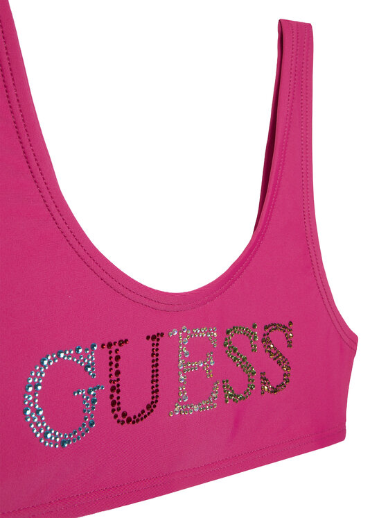 Guess Guess Бански костюм J6GZ28 KCA60 Тъмнорозов