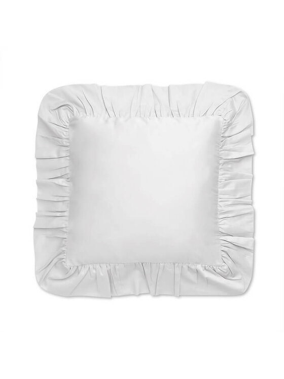 White pocket White pocket Poszewka na poduszkę z falbanką Biały