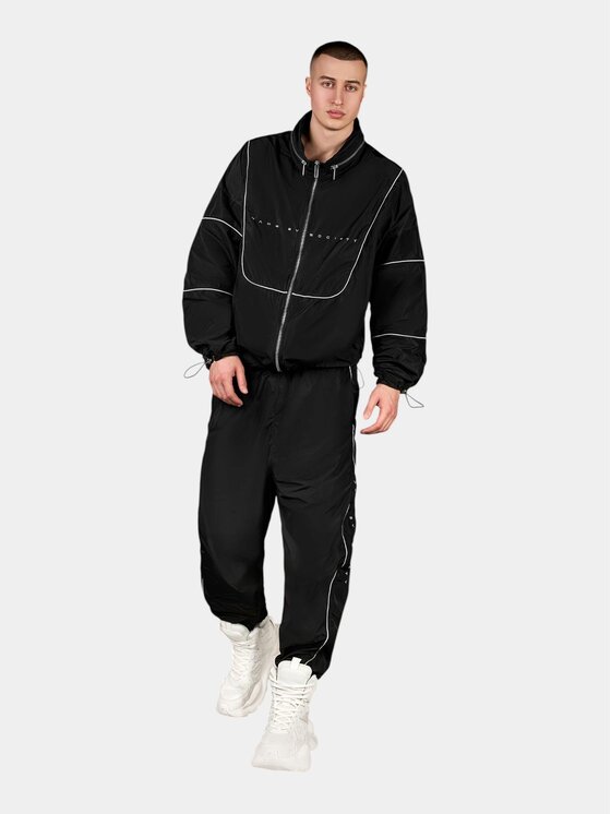 MADE BY SOCIETY MADE BY SOCIETY Spodnie materiałowe Pantaloni Urban Rogue - P17220 Czarny Basic Fit