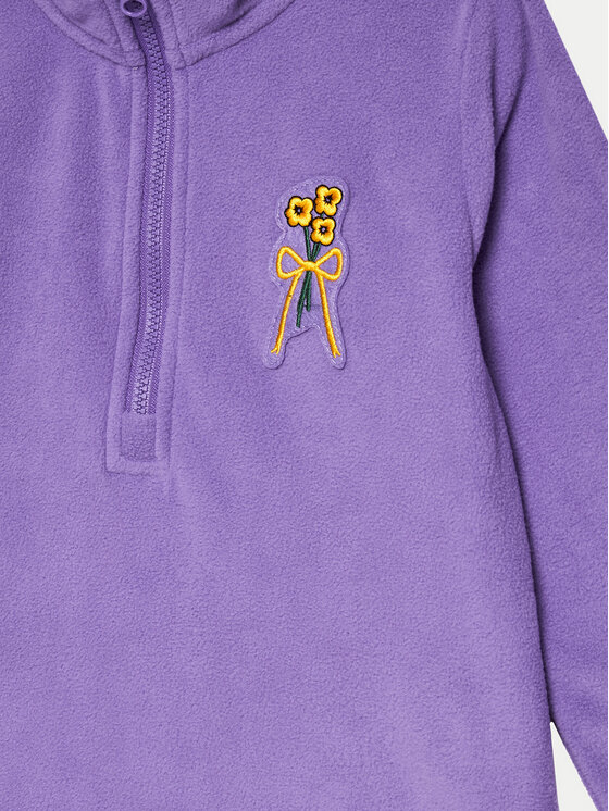MINI RODINI Mini Rodini Flis Winter Flowers 2471014445 Ljubičasta Regular Fit