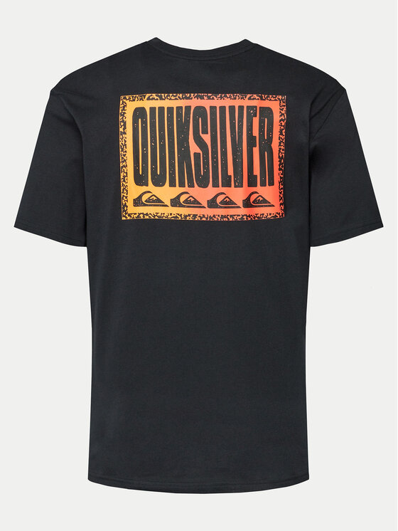 Quiksilver Quiksilver Tricou Long Fade EQYZT07670 Negru Regular Fit