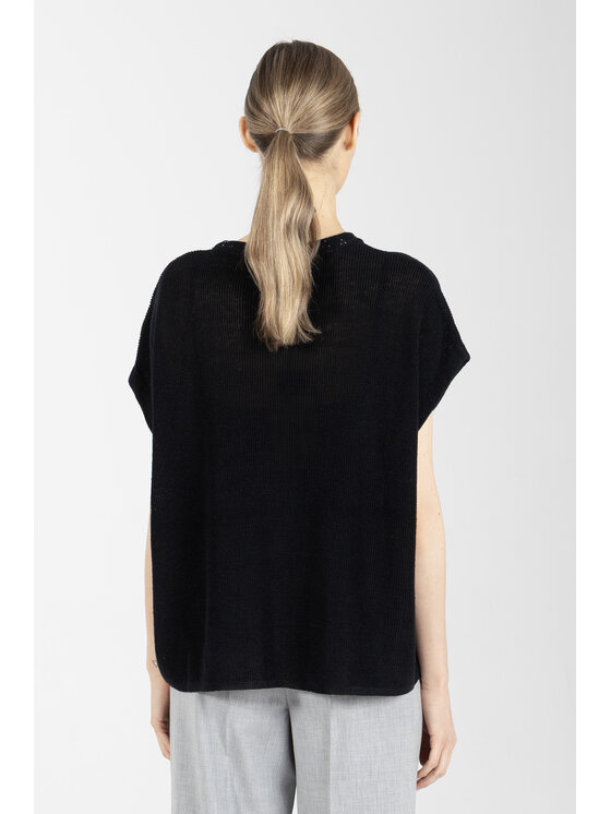 Deni Cler Milano Deni Cler Milano Sweter T-DC-S209-F2-60-90-1 Czarny Loose Fit