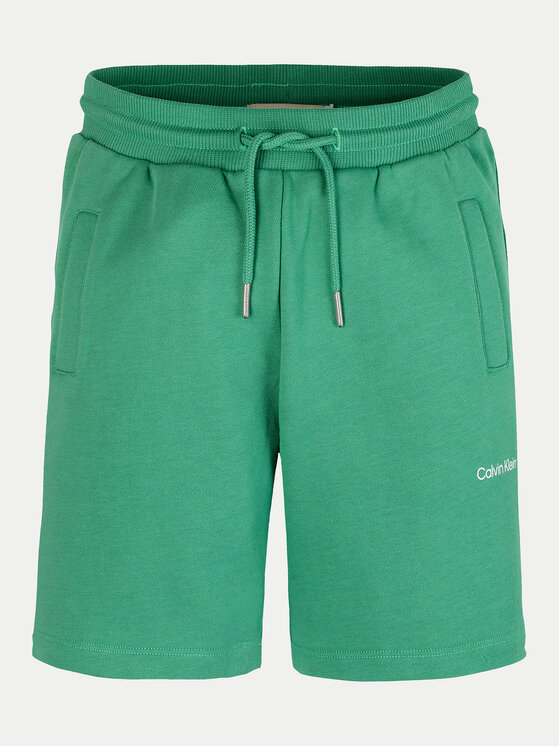 Calvin Klein Jeans Calvin Klein Jeans Športne kratke hlače New Inst. Logo IU0IU00703 Zelena Relaxed Fit