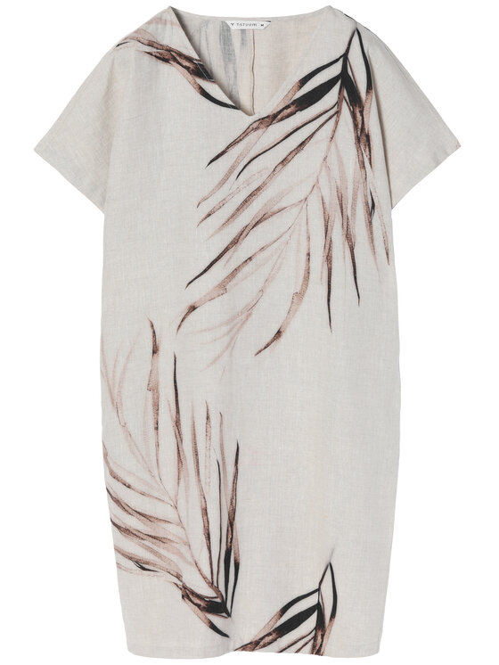 Tatuum Tatuum Ежедневна рокля Owerti T2309.193 Бежов Regular Fit