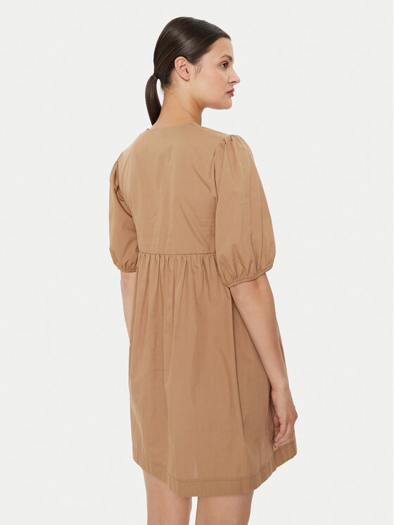 ViCOLO ViCOLO Vsakodnevna obleka TB1519 Rjava Regular Fit