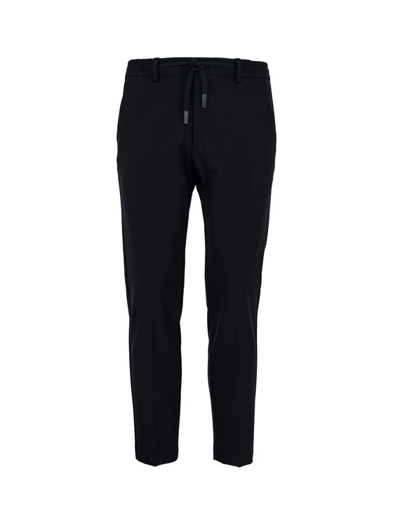 ACANFORA ACANFORA Pantaloni invernali UNCASSANO-NER Nero Regular Fit